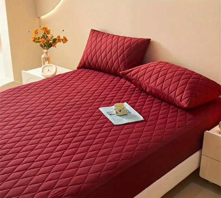 ¡Nuevo! Protector de Colchón Antifluido + Fundas Incluidas 😴✨  - Frescura y Protección Toda la Noche.