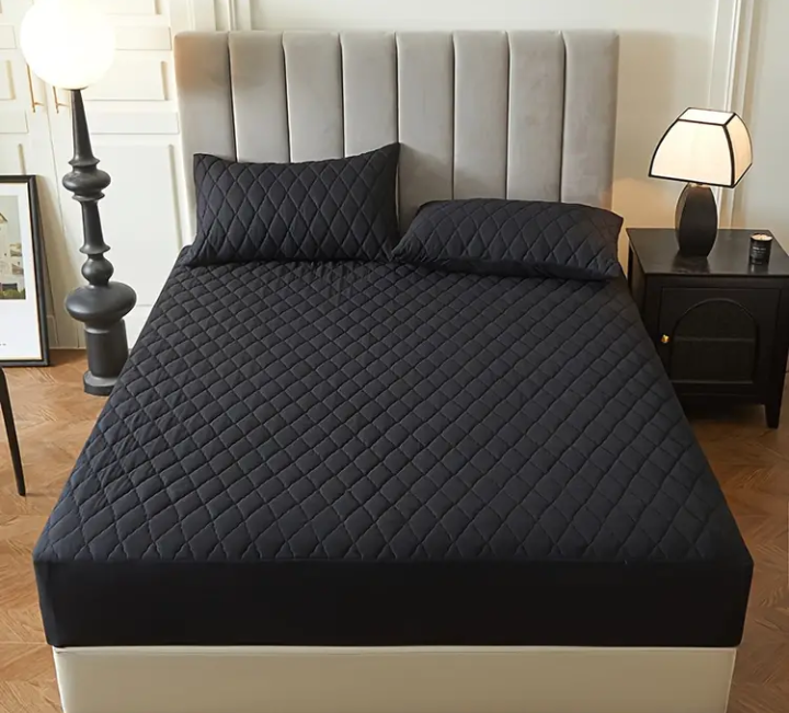 ¡Nuevo! Protector de Colchón Antifluido + Fundas Incluidas 😴✨  - Frescura y Protección Toda la Noche.