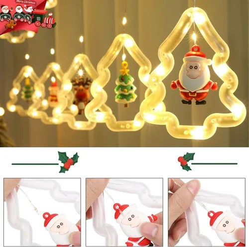Luces Cascada 3M – Decora tu Navidad con Magia y Brillo Cálido