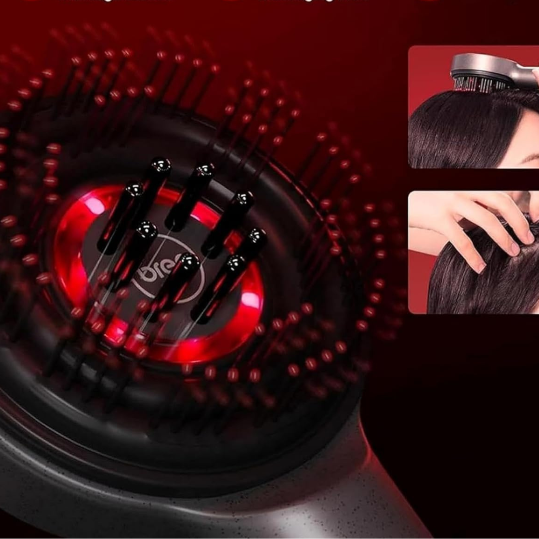 Cepillo Masajeador Capilar Con Luz LED