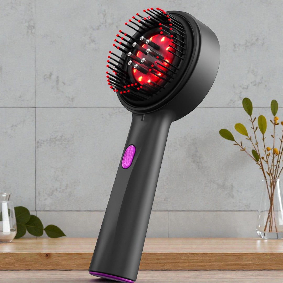 Cepillo Masajeador Capilar Con Luz LED